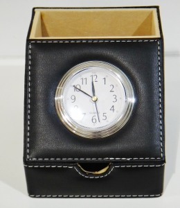 Pen Box with Clock
